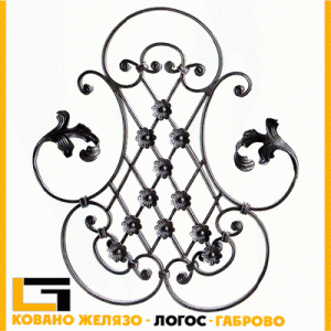 Пано от ковано желязо с маргаритки